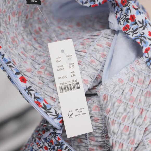 NWT J.CREW Meadow Dress in Poppy Cotton Poplin Midi Floral Puff Sleeve  Size XXL - Picture 7 of 9